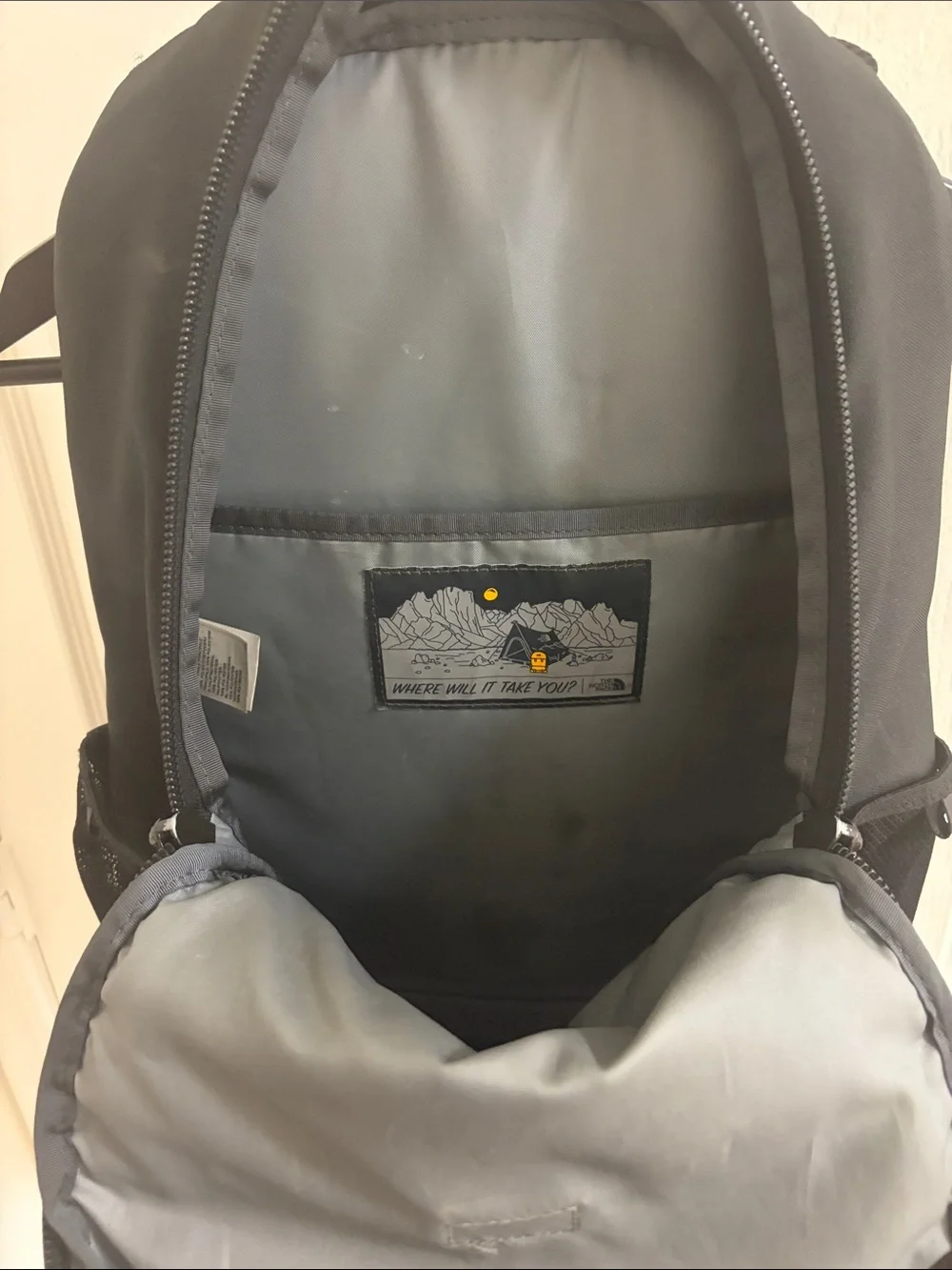 The North Face Black Vault Backpack with Logo